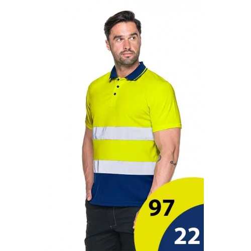 Koszulka odblaskowa żółta Polo HI-VIS MARK 77450